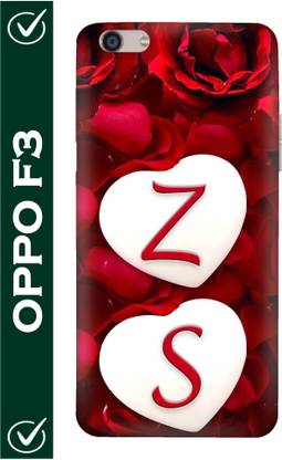 FULLYIDEA Back Cover for Oppo F3, OPPO CPH1609, Letter Z, Alphabet Z, Name Z, Letter Z With S, Z Love S