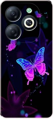icusto Back Cover for Infinix SMART 8 HD, X6525, Infinix SMART 8, X6525B butterfly Back Cover
