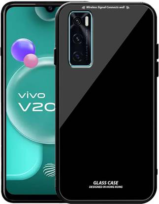 Gadgetgrove Back Cover for Glass Back Case Compatible with VIVO-V20 SE Shockproof Bumper Back Case
