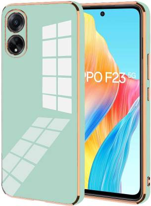 MOBIDEER Back Cover for OPPO F23 5G
Golden Line,Premium Soft Chrome Case | Silicon Gold Border