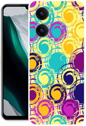 INTELLIZE Back Cover for POCO C71 COLORS, WHITE, PAINTING, WALLPAPER, MANDALA