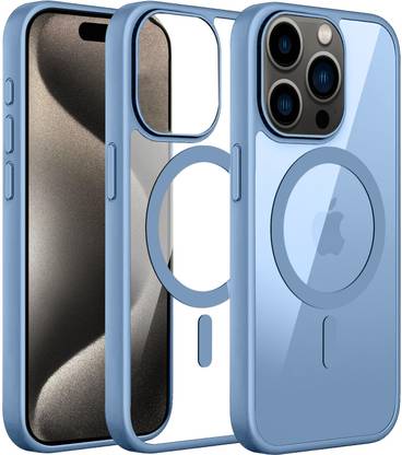 Coverskart Back Cover for Apple iPhone 15 Pro, Camera Protection Crystal Clear MagSafe Case