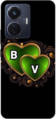 ThePrintlink Back Cover for Vivo T1 44W, B V, B LOVE V, B V NAME, B V ALPHABET, LOVE