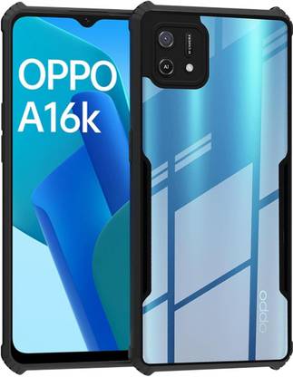 SUCH Back Cover for Back Cover for OPPO A16k- CPH2349 Transparent Eagle Case,(Black, Grip Case, Pack of: 1)
