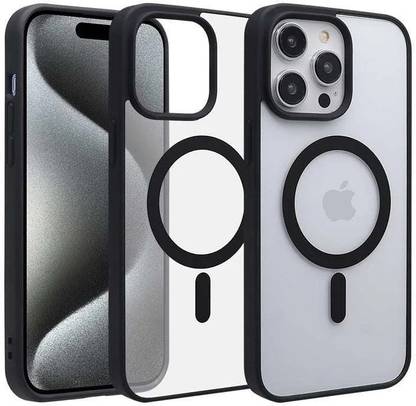 MOBIDEER Back Cover for Apple iPhone 15 Pro Max, Compatible with MagSafe | Not Yellowing & Scratch-Resistant
