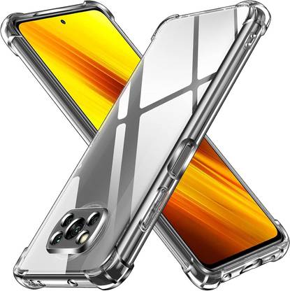 CLOVYR Back Cover for Poco X3 / Poco X3 Pro Bumper Silicon Transparent Case