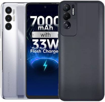 S-Line Back Cover for Tecno Pova 3, Premium Fiber texture shock-absorbent/scratch resistant