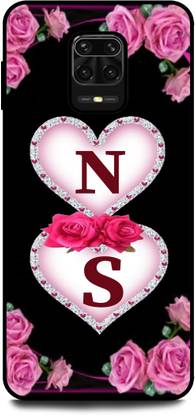 Thecoverking Back Cover for Redmi Note 9 Pro Max, N S, N LOVE S, N S NAME, N S ALPHABET, HEART