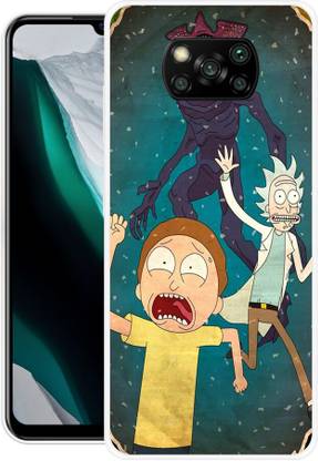 GRAFIQE Back Cover for POCO X3 Pro RICK AND MORTY, ANIME, CARTOON, FUNNY