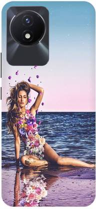 Bluvver Back Cover for vivo Y02, V2236, Lady Sea,Cool,Model
