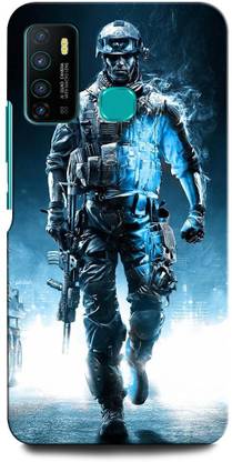 INTELLIZE Back Cover for Infinix Hot 9 Pro ARMY, TXTURE, ARMY UNIFORM, MILITARY, COMO, COMOFLAGE