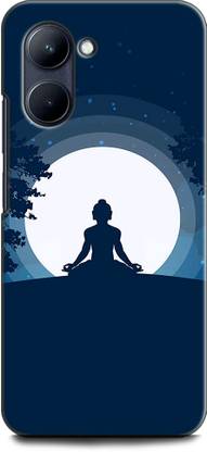 INDICRAFT Back Cover for Realme 10 4G, RMX3630 GAUTAMA BUDDHA, GOD, LORD, ABSTRACT ART, PANTING