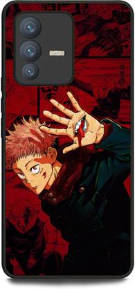 INDICRAFT Back Cover for Vivo V23 Pro 5G (YUJI ITADORI, ANIME, NEON, CARTOON, JUJUTSU KAISEN )