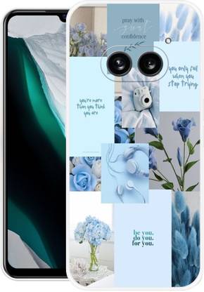 इकत आर्ट Nothing Phone 2a 5G, A142 For Her, Girls, skyblue Back Cover के लिए