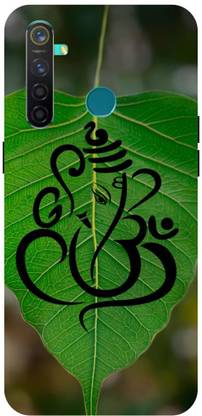 ADZIRE Back Cover for realme 5 Pro, RMX1971, LEAF, GREEN, GANESH, JI, GANPATI, BAPPA, MORIYA