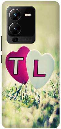 JUGGA Back Cover for vivo V25 Pro 5G, V2158, T LOVES L NAME,T NAME, L LETTER, ALPHABET,T LOVE L NAME