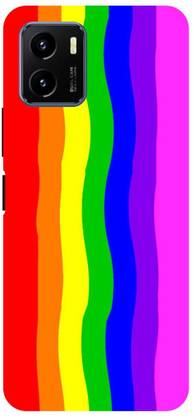 DIKRO Back Cover for vivo Y01, V2166, RAINBOW, COLORFUL, ABSTRACT, ART