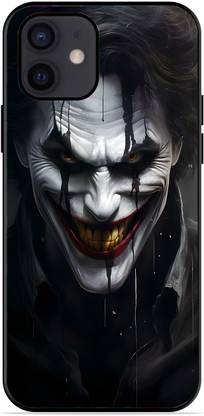 FAZAKA Back Cover for DARK JOKER On Glossy Metal Phone Cover for iPhone 12