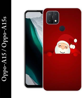 artocus Back Cover for OPPO A15/ OPPO A15S Santa claus printed back cover