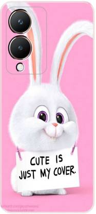 iprinto Back Cover for vivo Y28 5G, V2315 Cute Rabbit Printed Back Cover