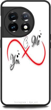 FAZAKA Back Cover for OnePlus 11R 5G On Glossy Metal Phone Cover | YOU AND ME