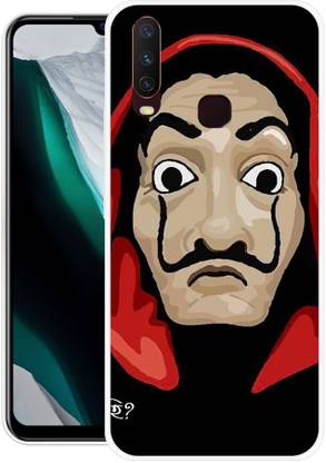 FUGGA Back Cover for vivo Y15, 1901, MONEY, HEIST, WEB, SERIES, MASK, BELLA, CIAO