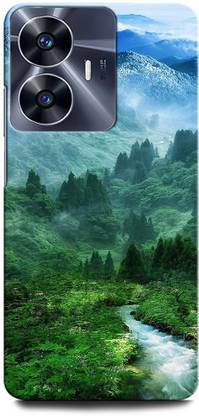 ORBIQE Back Cover for Vivo Y02T NATURE, WATER, TREE, SKY,