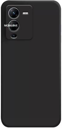 MOBILOVE Back Cover for Vivo V25 Pro 5G | Shockproof Slim Matte Liquid Soft Silicone TPU Back Case Cover