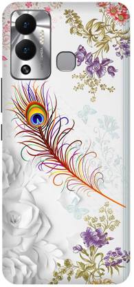 Rockyard Back Cover for Infinix HOT 12 Play, X6816C, MOR, PANKH, FEATHER, RADHA, KRISHAN