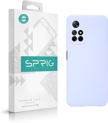 Sprig Liquid Silicone Back Cover for Sprig Liquid Silicone Back Cover for Poco M4 Pro 5G (Light Purple, Hard Case, Pack of: 1)