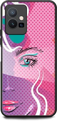 INTELLIZE Back Cover for Vivo Y75 5G GIRL, WOMEN ARTWORK, ANIME, PRETTY, BEUTY