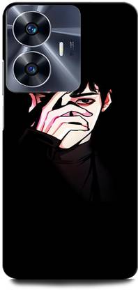 ORBIQE Back Cover for Vivo Y02 BOY, MASK BOY, ANIME, CUTE BOY, SAD, ALONE