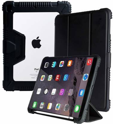 Proelite Back Cover for Apple iPad 10.2" 9th Gen (2021)/ 8th Gen / 7th Gen with Pencil Holder