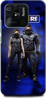 INDICRAFT Back Cover for REDMI 10 Power FREE FIRE, GAME, ARMY, JOKER, SAMURAI, BATTLEGROND
