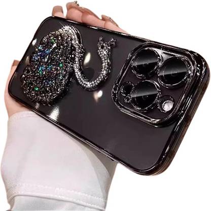 PEEPERLY Back Cover for iPhone 15 Pro Max Elegance 3D Sparkle Rhinestone Case