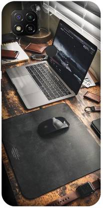 ORBIQE Back Cover for Redmi 9 Activ , WATCH, LAPTOP, MOUSE, KEY
