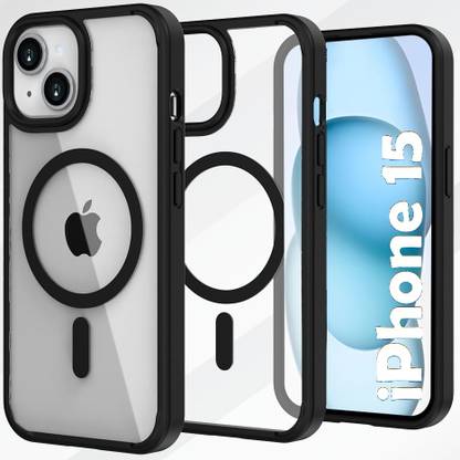 VAPRIF Back Cover for Apple iPhone 15, Compatible with MagSafe | Not Yellowing & Scratch-Resistant