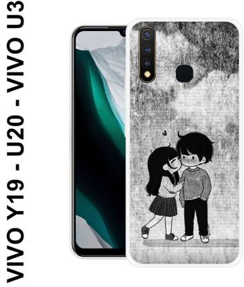 MOBECARE Back Cover for VIVO U20 LOVE, BOY AND GIRL, COUPLE, CUTE, HEART, COOL, UNIQUE, TRENDING