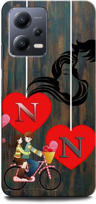 ORBIQE Back Cover for REDMI Note 12 5G NN, N LOVE N, N LETTER, NN NAME