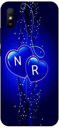 Voleano Back Cover for REDMI 9i, V2204, N R, N LOVES R, NAME, ALPHABET, NR LOVE, HART