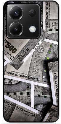 FAZAKA Back Cover for Poco X6 5G On Glossy Metal Phone Cover| MONEY 500