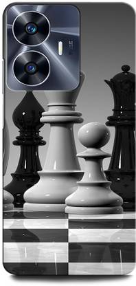 ORBIQE Back Cover for Vivo Y02T CHESS, GAME, KING, QUEEN, RAJA, RANI