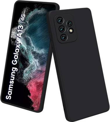 Vshop Back Cover for Samsung Galaxy A13 4G Black Colour