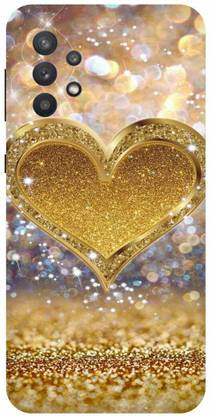 COVERJET Back Cover for SAMSUNG GALAXY M32-SM-M326B-GOLDEN- HEART- PURE- LOVE
