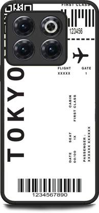 Phone Milaley.com Back Cover for OnePlus 10T 5G, CPH2413, BOARDING PASS, PLANE TICKET, TOKYO FLIGHT, TICKET