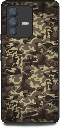 INDICRAFT Back Cover for Vivo V23 Pro 5G (ARMY, TXTURE,UNIFORM, MILITARY, COMO )