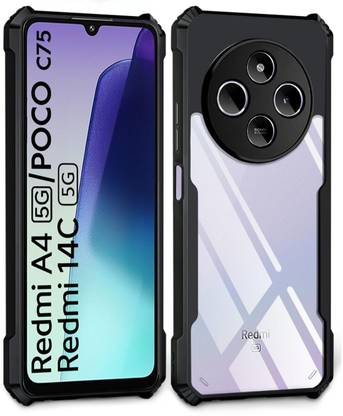 Foncase Back Cover for Poco C75 5G, Redmi 14C 5G, Redmi A4 5G