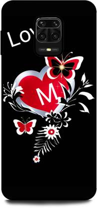 Thecoverking Back Cover for Redmi Note 10 Lite, M , M LOVES , M NAME, M ALPHABET, HEART
