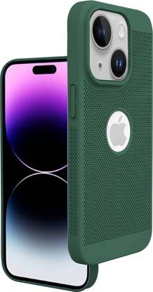 MobiLooks Back Cover for Apple iPhone 15, Heat Dissipation Grid Ultra Hybird Paper Slim Case