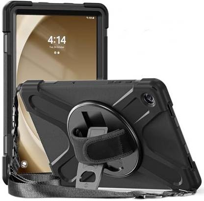 Proelite Back Cover for Samsung Galaxy Tab A9+ 11 inch Hand Grip and Rotating Kickstand